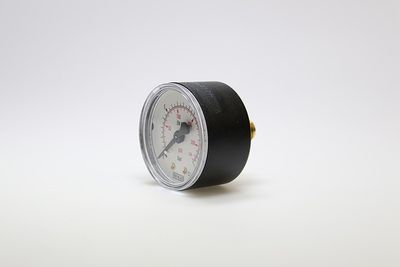 Manometer (Ø 40 mm) 0 - 10 bar, 1/8“ liegend, ungefüllt